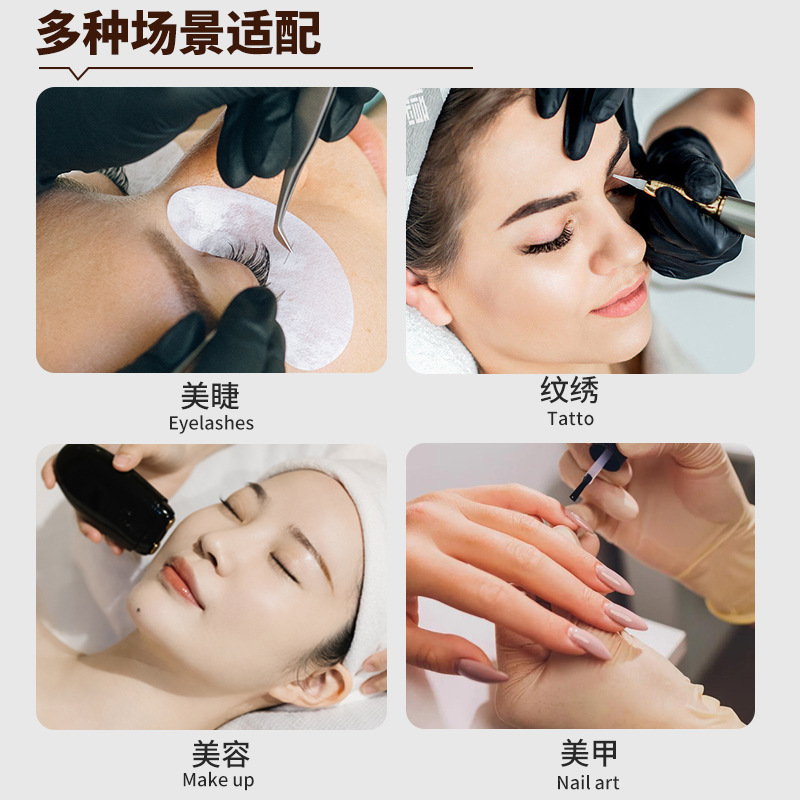 跨境护眼24寸半月美容灯落地灯美甲纹眉美睫灯护眼U型灯补光灯