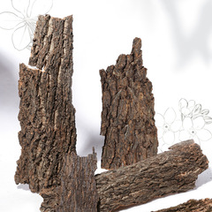 Natural real tree bark floral auxiliary material cork bark climbing pet fish tank landscaping aquarium decoration sticker wall flowers