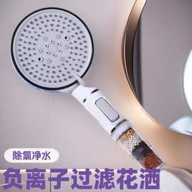 跨境过滤喷雾大面板花洒喷头家用淋浴洗澡浴霸手持莲蓬头花洒套装