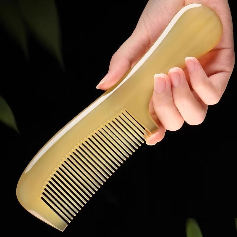 ホーンコーム肥厚コーム家庭用ヘアコーム男性と女性のロングヘア経絡コーム帯電防止|undefined