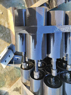 Ll Belt Conveyor Non-Powered Roller Accessories Conveyor Belt Rubber-Coated Roller Bracket Buffer Large Head Leide Zhou