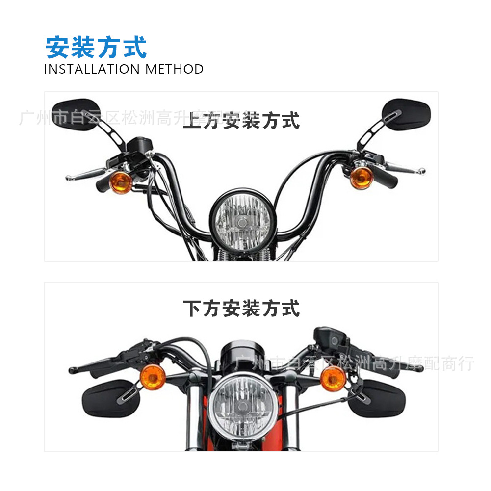 Cross-border best-selling Harley motorcycle retro model rearview mirror 883 Big Glide rearview mirror reflector