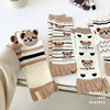 new pattern Socks Toe socks In cylinder cotton material ins lovely Cartoon Cotton Toe Deodorant goods in stock wholesale