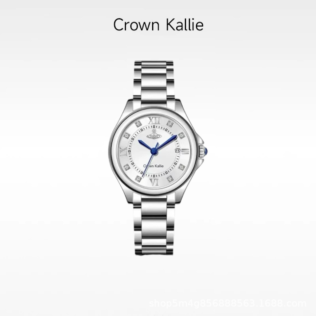 Crown Kallie-Western Queen Mother Co-Branded Classic Blue Needle Balloon Fully Automatic Women's Watch Ck8150