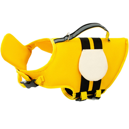 Summer animal shapes, small bee, dog life jacket, medium size small dog universal dog swimsuit, pet buoyancy jacket