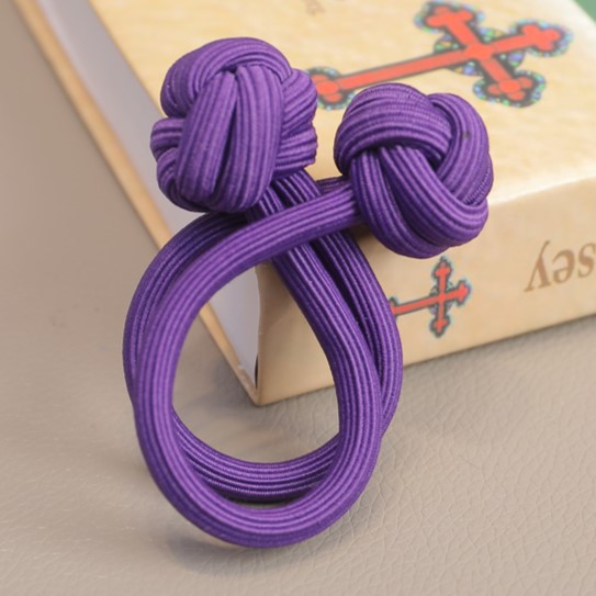 Banda de goma para niños Nudo chino cuerda de pelo corbata de pelo para niñas banda de goma banda de pelo para niñas tocado de cuerda de pelo de doble cabeza elástico alto