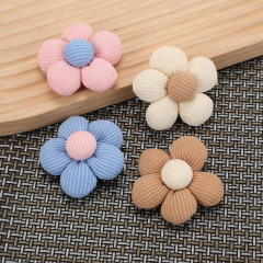 牧歌的な綿の花 diy アクセサリーブローチひまわり五弁花アクセサリージュエリー衣類靴と靴下バッグアクセサリー