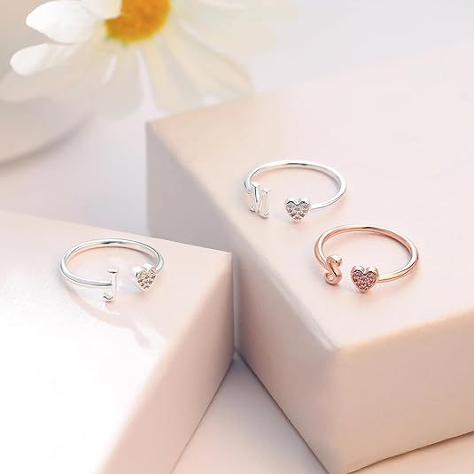 Women's Gender Wholesale Jewelry Vacation Classic Style Heart Shape Copper Zircon Inlay Open Rings