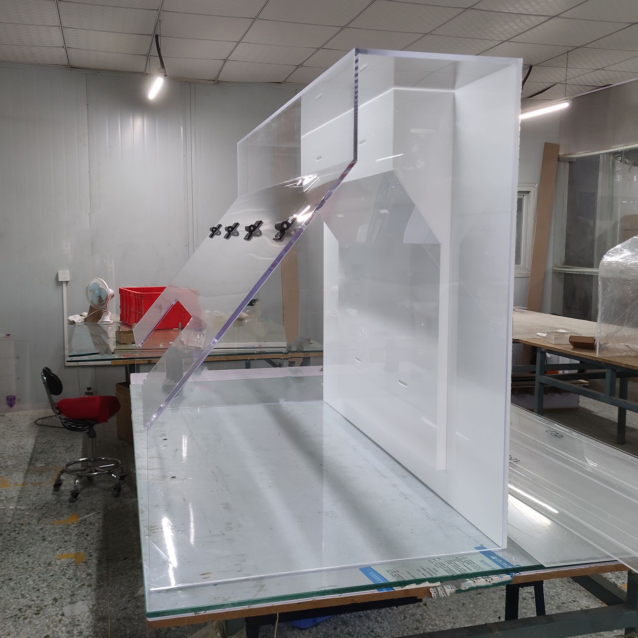 来图定制亚克力防护罩 透明异形保护罩设备防尘罩 有机玻璃罩厂家