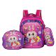 Cross-border three-piece children's schoolbag 16-inch sleeved pull rod children's backpack 3D hard shell labubu kindergarten schoolbag