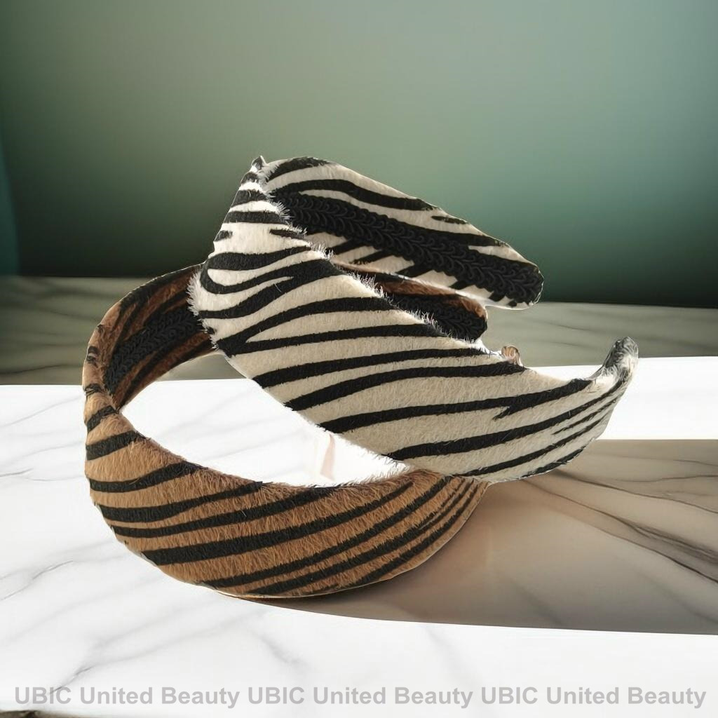 HB251101-37.5x4虎纹斑马纹仿马毛发箍-2025