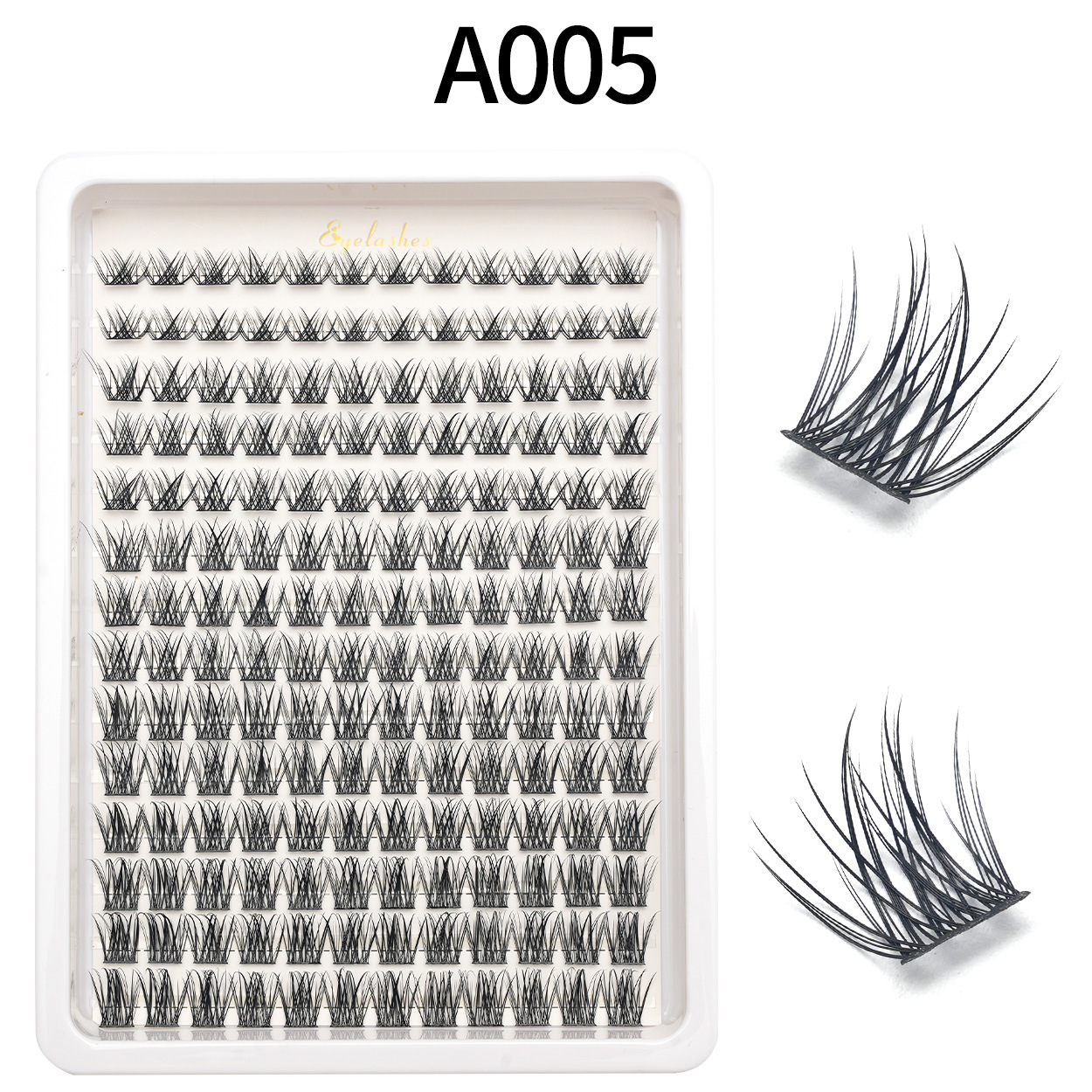 Amazon falsas pestañas venta caliente comercio exterior euroamericano cabello D曲 DIY ojos pestañas al por mayor