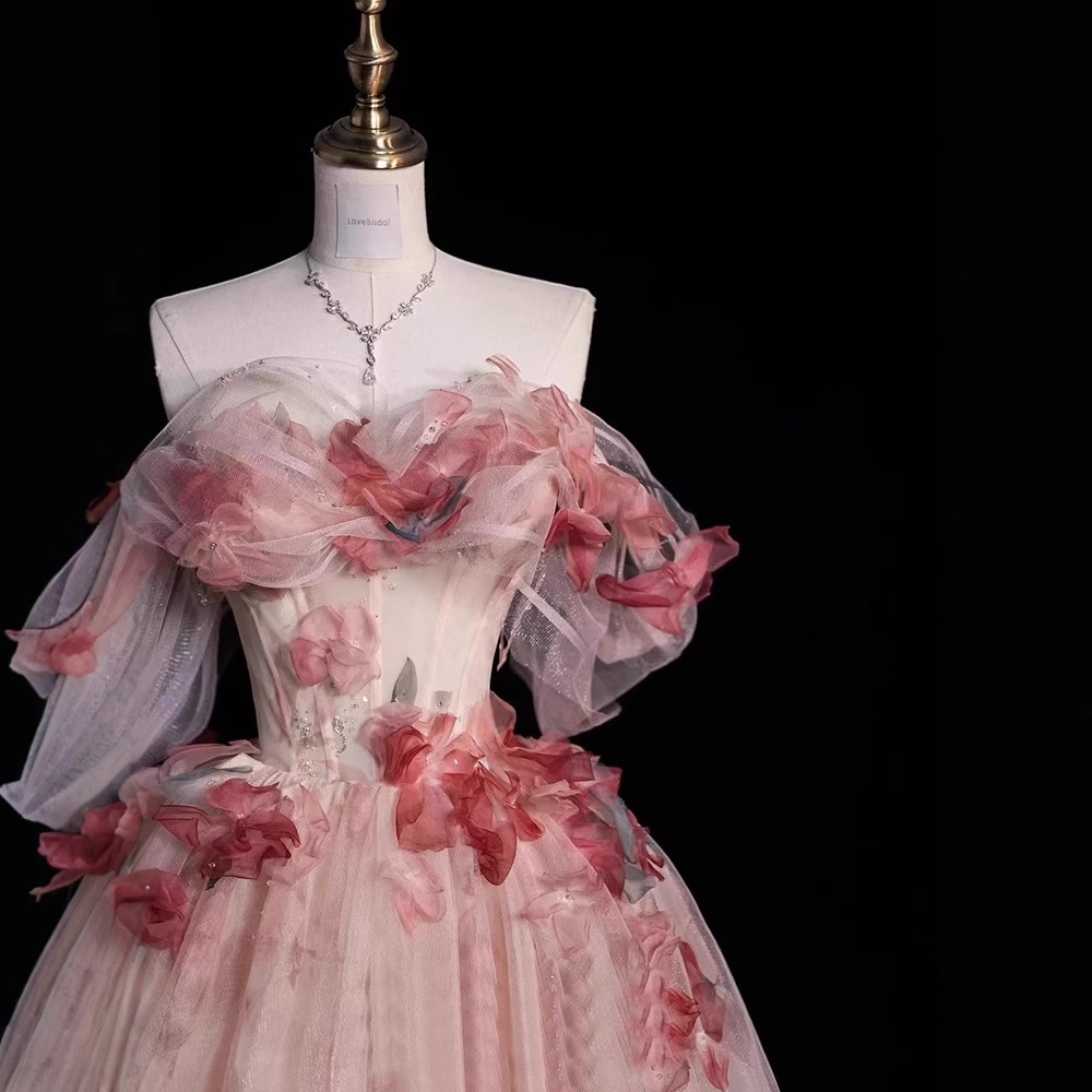 Banquet Evening Dress Women's 2025 New High-end High-end Light Luxury Niche Wedding Dress French Toast Bridal Engagement