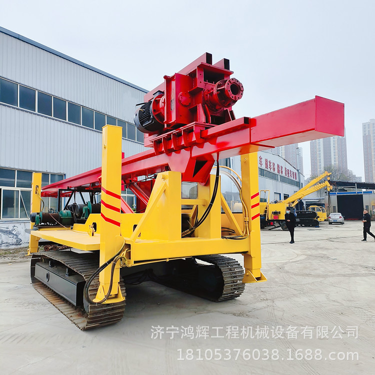 高铁路基长螺旋钻机 15米步履式螺旋打桩机 预制桩回填长螺旋钻机