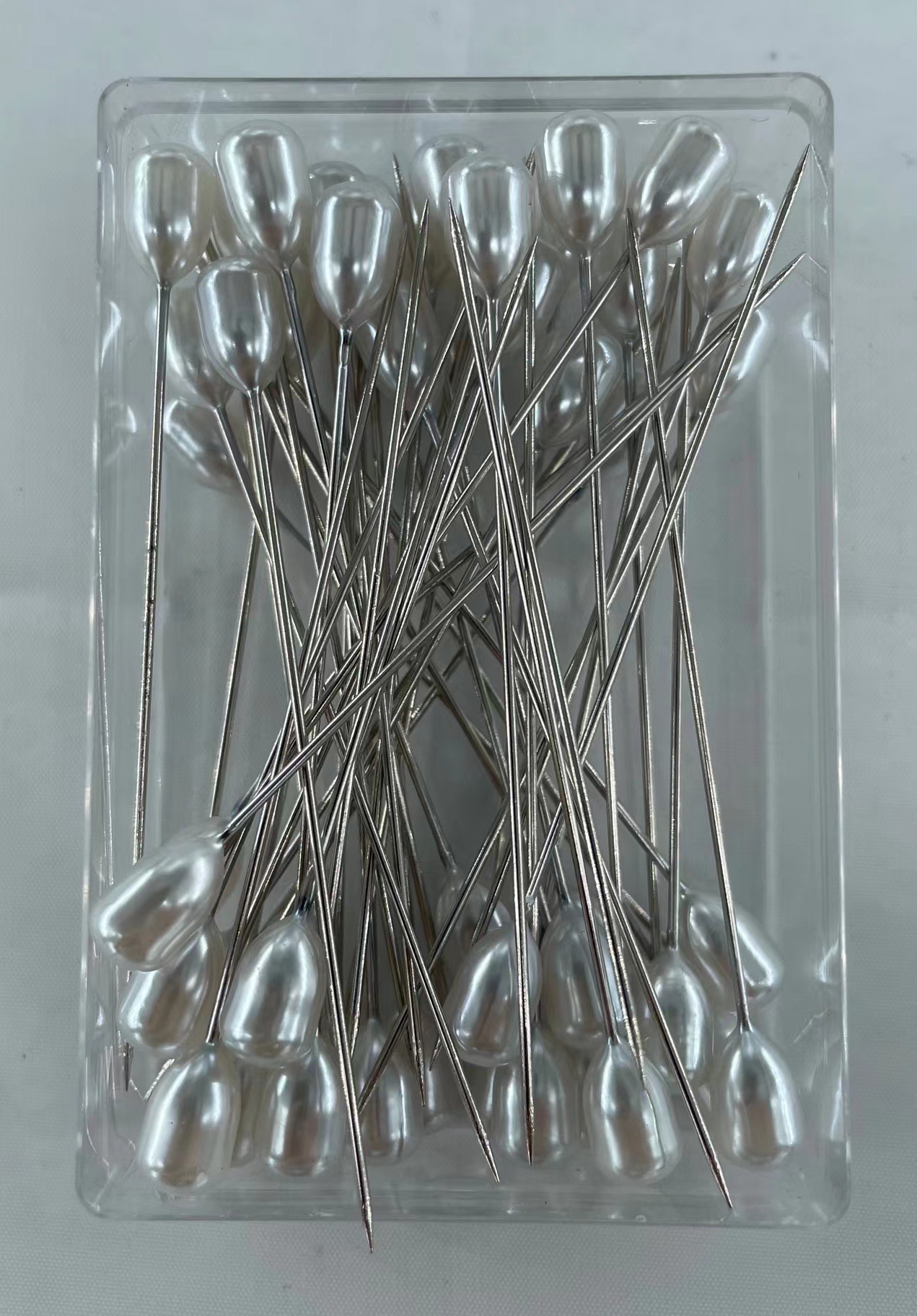 Venta directa de fábrica 6*9*65mm color en forma de pera aguja de posicionamiento de ropa 50 piezas