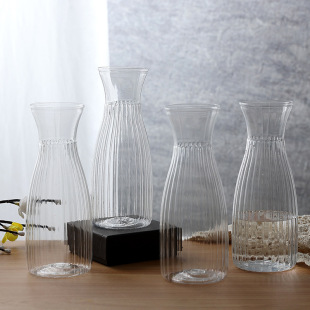 Cross-Border High-End Transparent Plastic Vase Home Dining Table Simple Style Decoration Indoor Layout Hydroponic Flower Arrangement