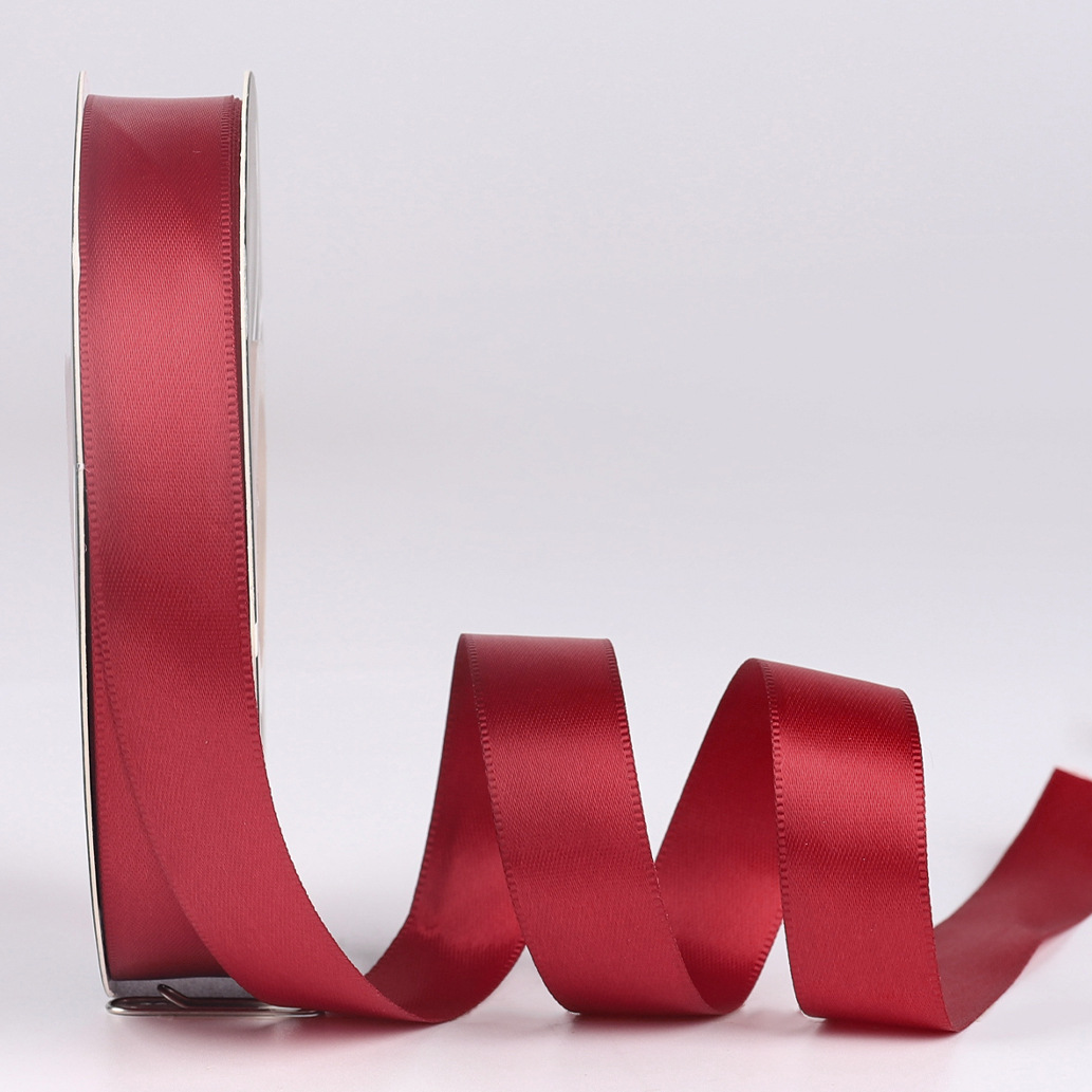 2,5 cm cinta de poliéster de doble cara al por mayor bolsa hecha a mano de bricolaje materiales de flores embalaje mate lavado bolsa de algodón cinta de la flor