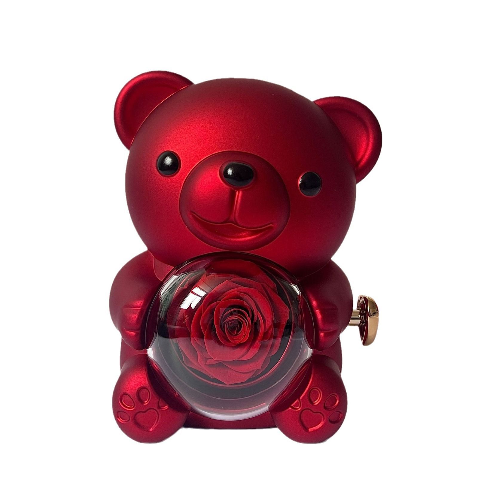 Embrace oso eterno flores rosas regalos de cumpleaños eternos flores cubiertas de vidrio regalos del día de la madre Amazon transfronterizo