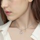 Korean Style New Stainless Steel Necklace Jewelry Titanium Steel Necklace Shell Diamond Pendant Clavicle Chain Necklace Women's Cool Style