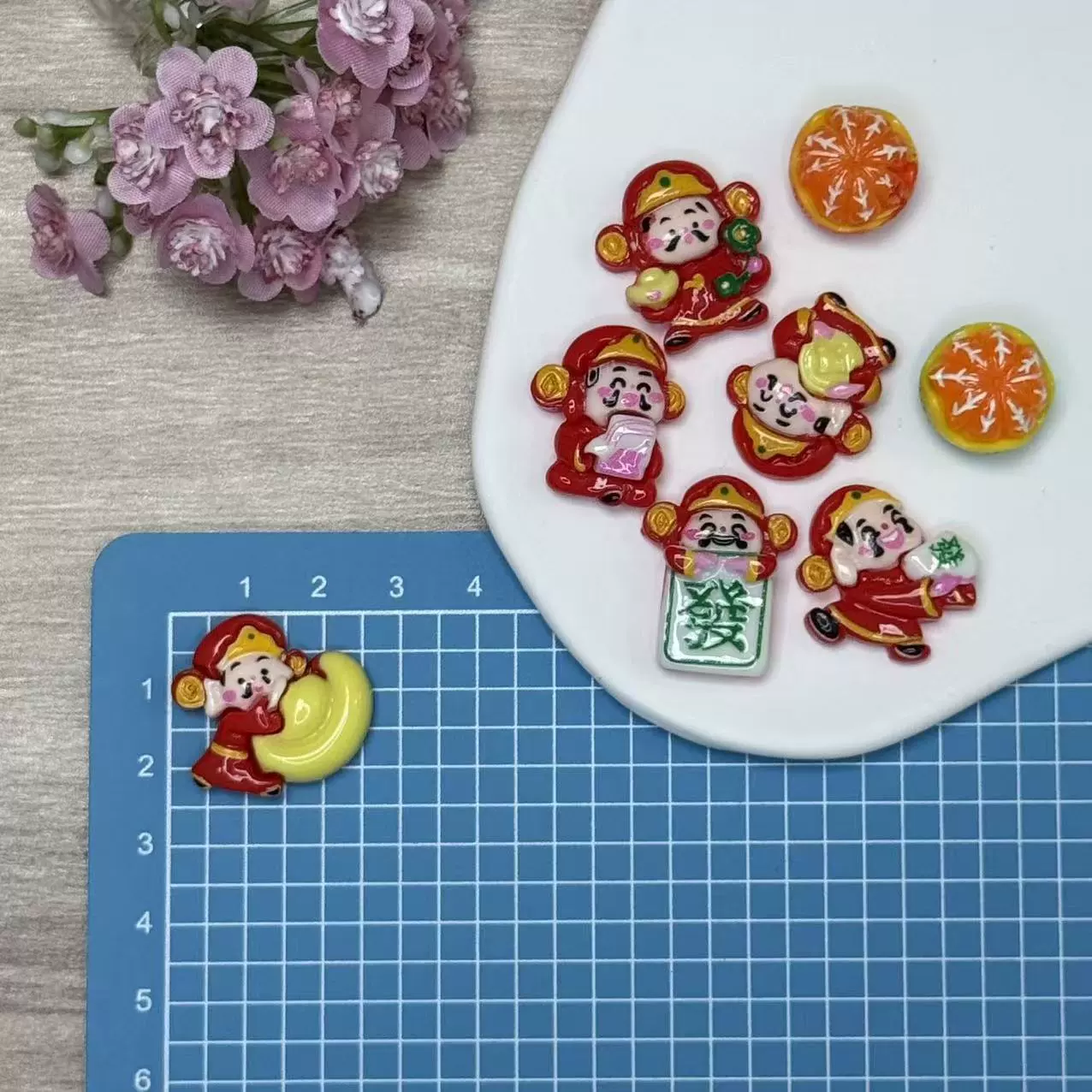 Чистый красный забавный бог богатства автомобильная украшение внутри автомобиля