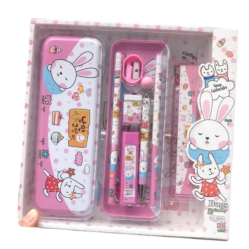 Children's Gift Student Stationery Set School Supplies Pen Box Pencil Set Box Kindergarten Gift Animal