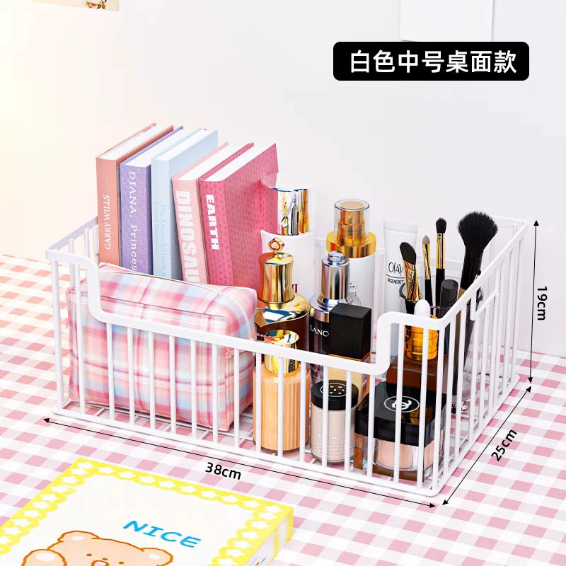 Small movable bookshelf, desktop-to-floor storage with wheels, multi-tier compact organizer