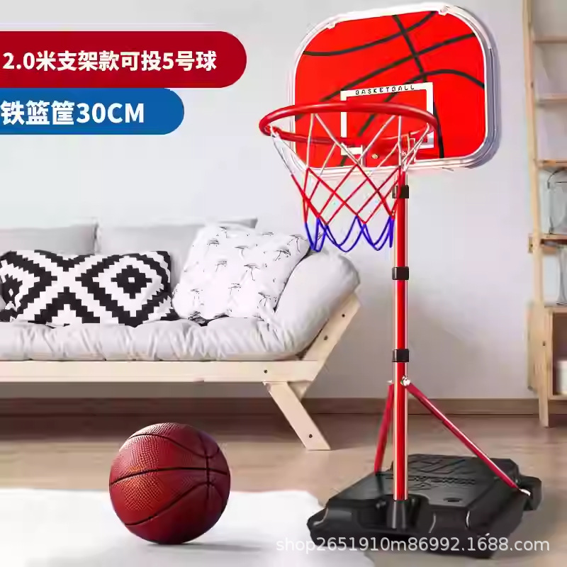 Transfronterizos infantiles bastidor de baloncesto interior elevable marco de baloncesto juguete interior y exterior para niños entrenamiento de anillo de tiro jardín de infantes