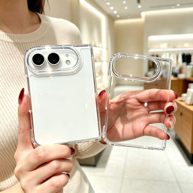 Suitable for iPhone Dou phone case acrylic inner anti-drop Apple 82% off foldable phone case 18Fold wholesale