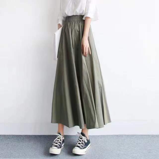 Japanese style skirt summer Hong Kong style large swing skirt A- Line skirt for Women New plus size women's fashion umbrella skirt long skirt for women Japanese style skirt summer Hong Kong style large swing skirt A- Line skirt for Women New plus size women's fashion umbrella skirt long skirt for women