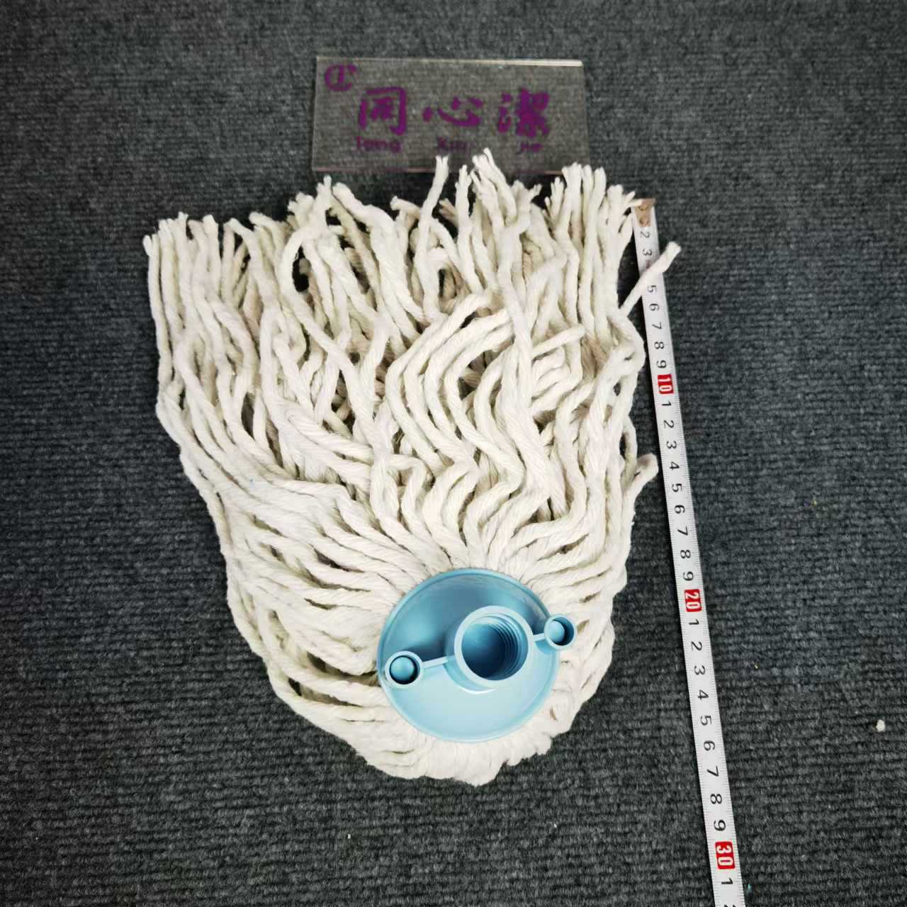Cabeza de trapeador de algodón de punta redonda pequeña, trapeador antiguo, trapeador de hilo de algodón doméstico, cabezal de reemplazo, trapeador de cera, fabricante de limpieza