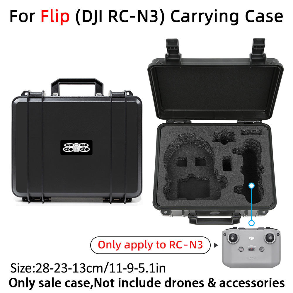 Aplicable a DJI flip caja a prueba de explosiones flip bolsas de almacenamiento de control remoto estándar caja a prueba de explosiones universal dijflip bolsas portátiles