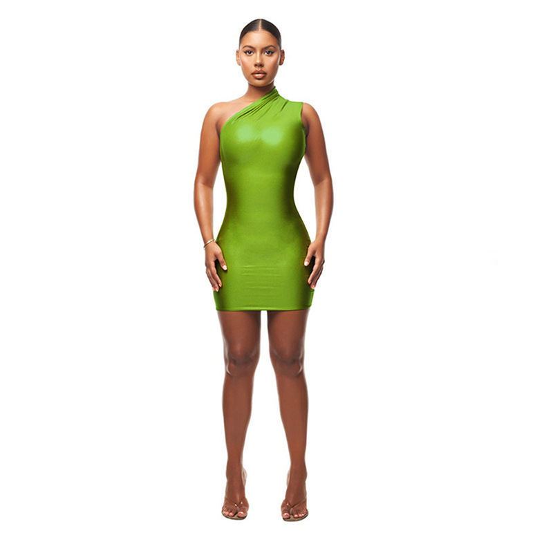 140g Weight Knee-Length Dress Length Type Sleeveless Sleeve Length Pencil Skirt Dresses Type Polyester, Polyacrylonitrile Fiber Fabric Type High Waist Waist Line Daily Occasion Oblique collar Neckline Slim Fit Type Solid Color Pattern Summer Season Women'S Gender Patchwork Design Fashion Style Wholesale Women'S Fashion Patchwork Solid Color Daily Oblique Collar Sleeveless Pencil Skirt 37