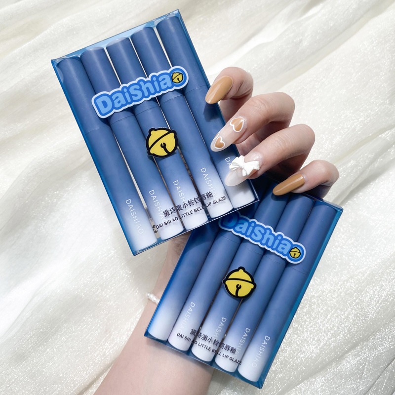 작은 종 5 PC 립 유약 세트