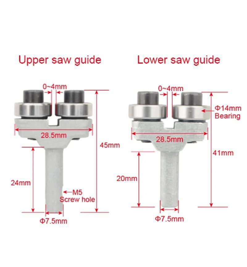 Bandsaw Blade Guides Wood Band Saw Ball Bearing Blade Guide