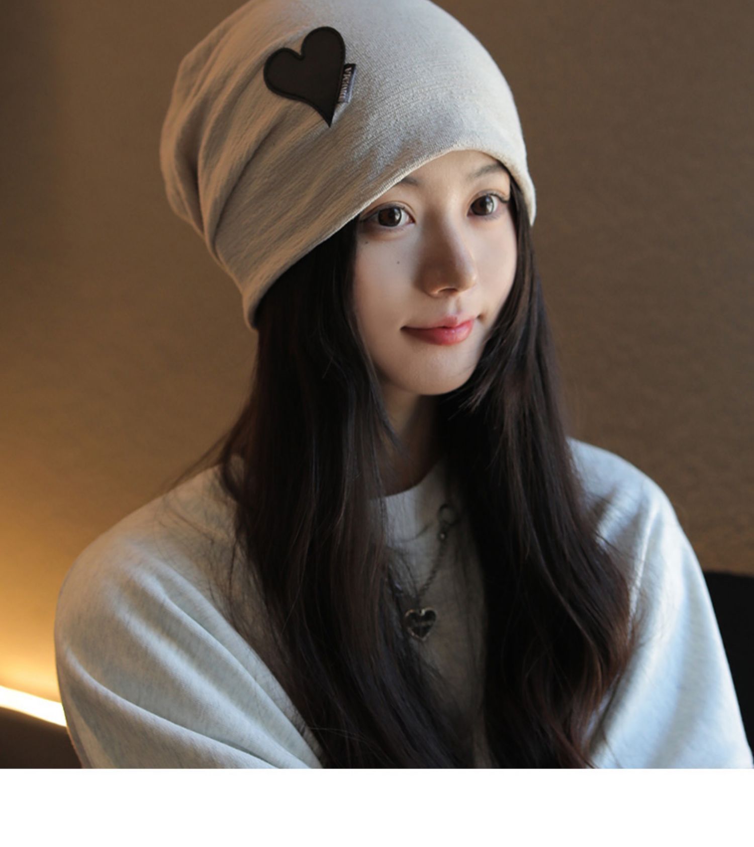 Cappelli impilabili per le donne in primavera autunno, cappelli freddi in maglia larghi, alla moda e versatili dopo il parto_voghion.com