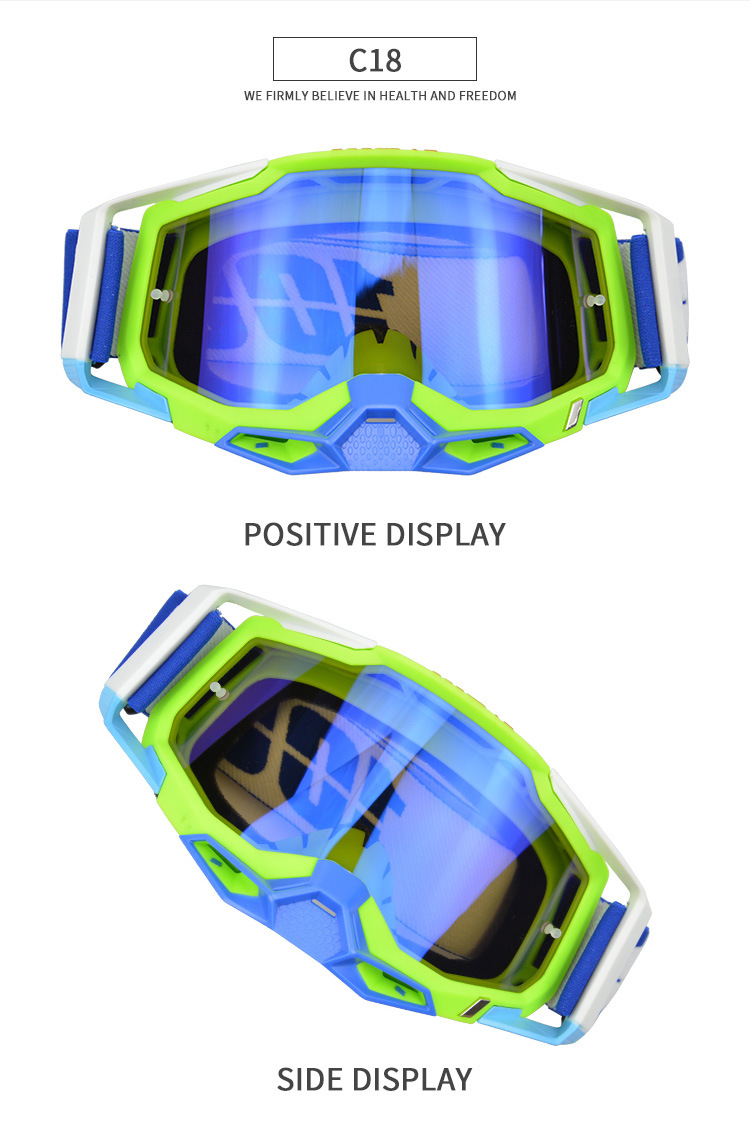 2023 New Colorful Motorcycle Windshields, High Definition Speed Windproof Sandproof, UV Resistant Off Road Helmet and_voghion.com
