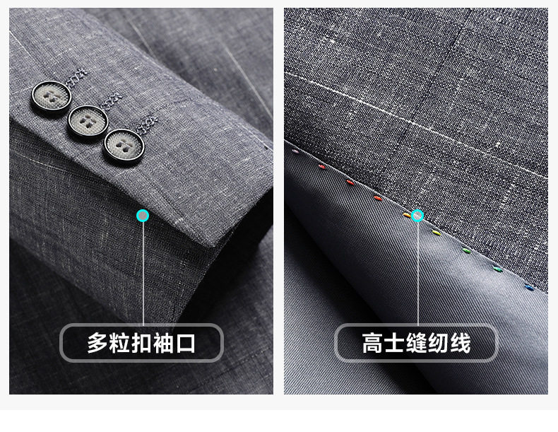 Áo vest nam phong cách Hàn dáng ôm, vải modal cotton mỏng nhẹ, cổ vest một hàng hai nút — Xám trung tính chi tiết 11