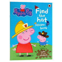 小猪 找帽子贴纸书 Peppa  Find the hat Sticker Book 粉