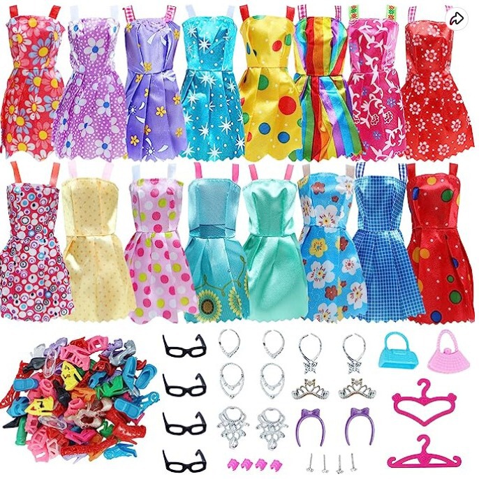 42-Piece Doll Set 30cm Dress-Up Clothes for Girls Cross-Border Export Toy Accessories Princess Wedding Dress Decoration 42-Piece Doll Set 30cm Dress-Up Clothes for Girls Cross-Border Export Toy Accessories Princess Wedding Dress Decoration