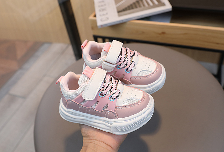 Vårnya Barnsport Pojkar Casual Board Flickor Baby Andas Mesh Upplösta Skor 1-6 år gamla_voghion.com