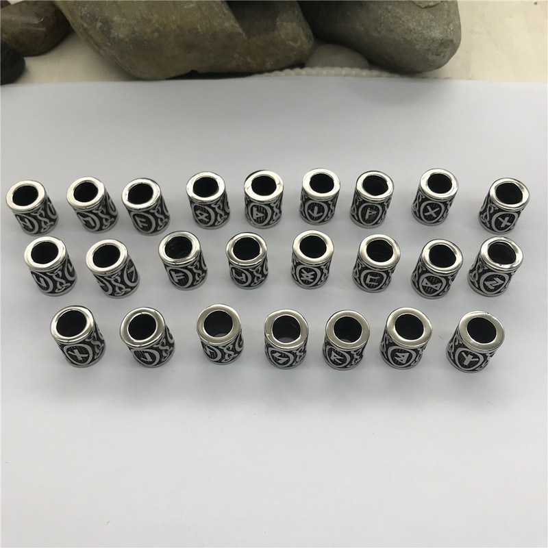 Cross-Border E-Commerce Hot-Selling DIY Wig Reggae Dreadlock Accessories Beads Viking Beads Rune Hair Clips Vintage Headwear Cross-Border E-Commerce Hot-Selling DIY Wig Reggae Dreadlock Accessories Beads Viking Beads Rune Hair Clips Vintage Headwear