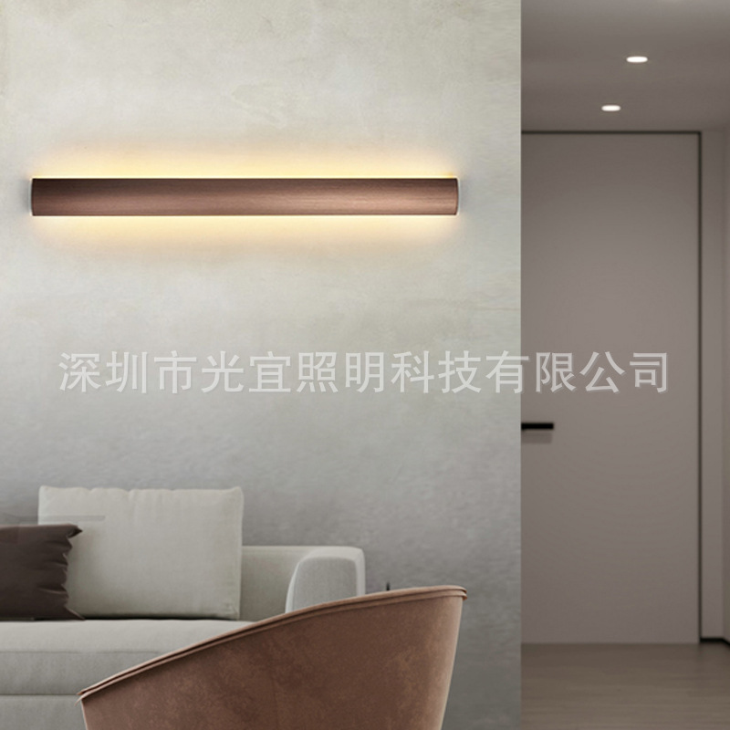 线条现代长条壁灯卧室床头壁灯客厅阳台过道北欧简约创意LED壁灯-阿里巴巴