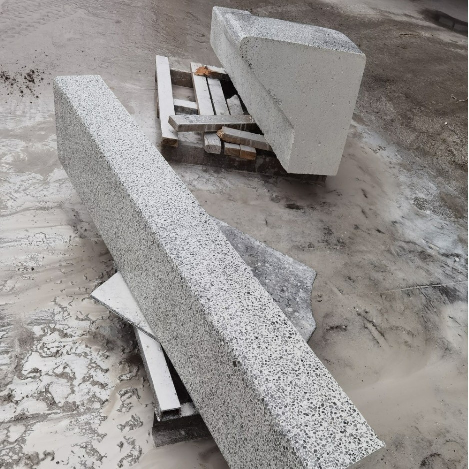 水磨石景观坐凳-儿童段1800*300*200