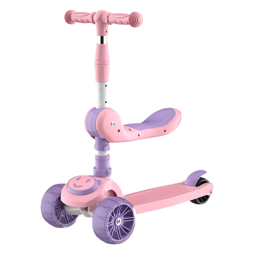 El scooter para niños puede sentarse y deslizarse, adecuado para 1-2-3-4-5-6 scooter de coche de juguete para bebé de cuatro años