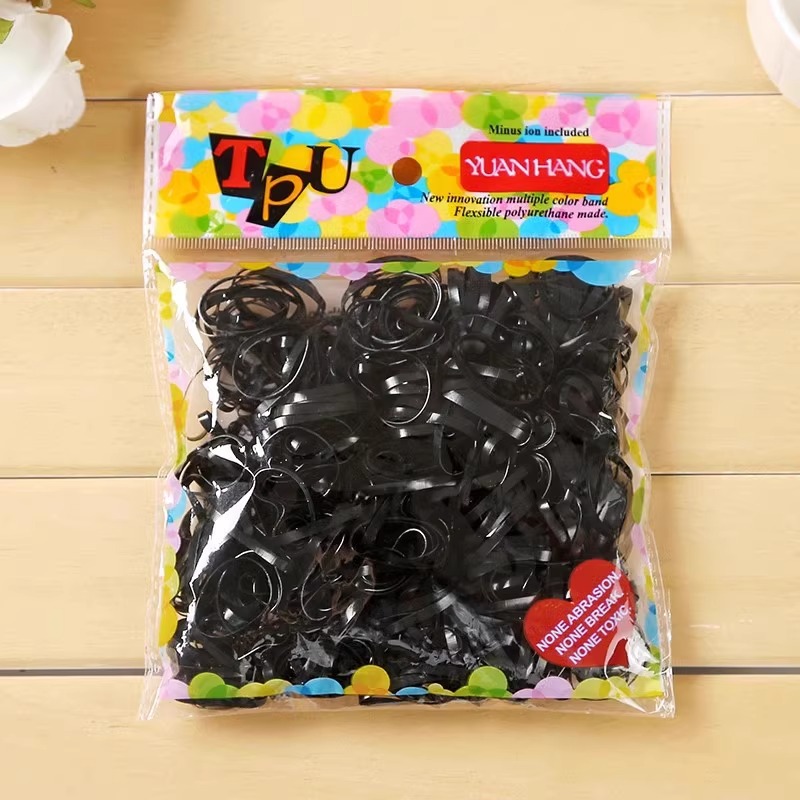 Corea del Sur cubierta de cuero cabeza cuerda banda de goma tocado estilo coreano corbata desechable pequeña red de las mujeres red roja ins banda de pelo simple