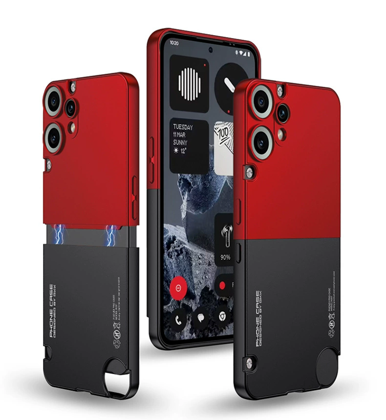 Чехол для телефона (Nothing) CMF Phone 2 Pro, противоударный паз‑и‑шип с магнитной фиксацией, контрастные цвета