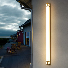 极简户外防水长条壁灯室外花园别墅庭院灯酒店墙LED线条工程灯具