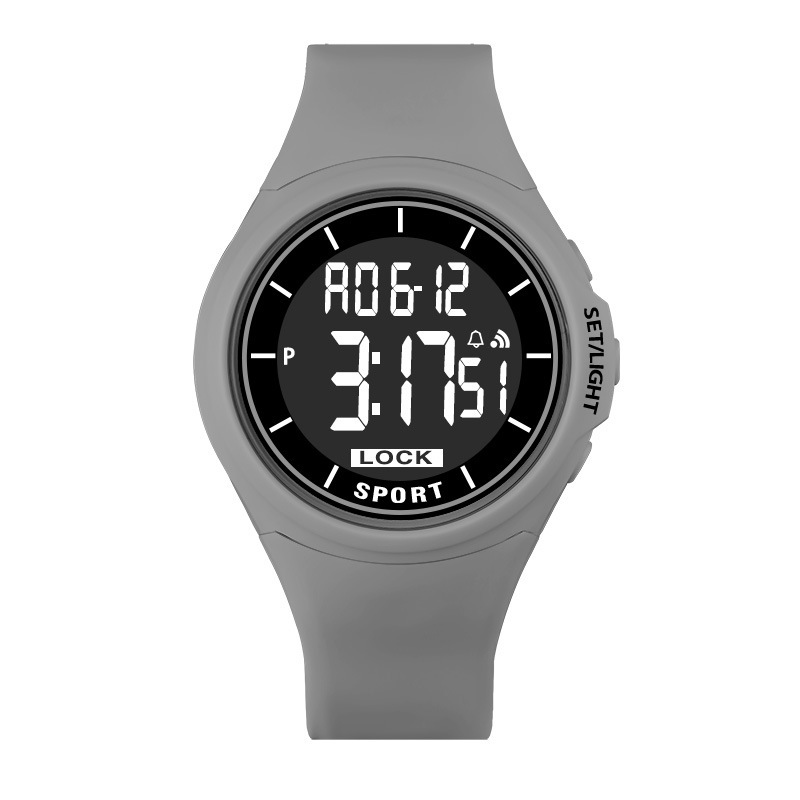 Reloj de pareja mayor Estudiante de escuela secundaria impermeable deportes reloj electrónico LED luminoso simple reloj de hombre reloj de mujer de moda
