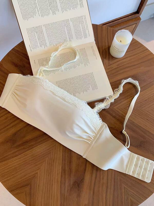 抹胸内衣女防走光小胸显大防滑聚拢美背2025新款裹胸纯欲蕾丝文胸|undefined