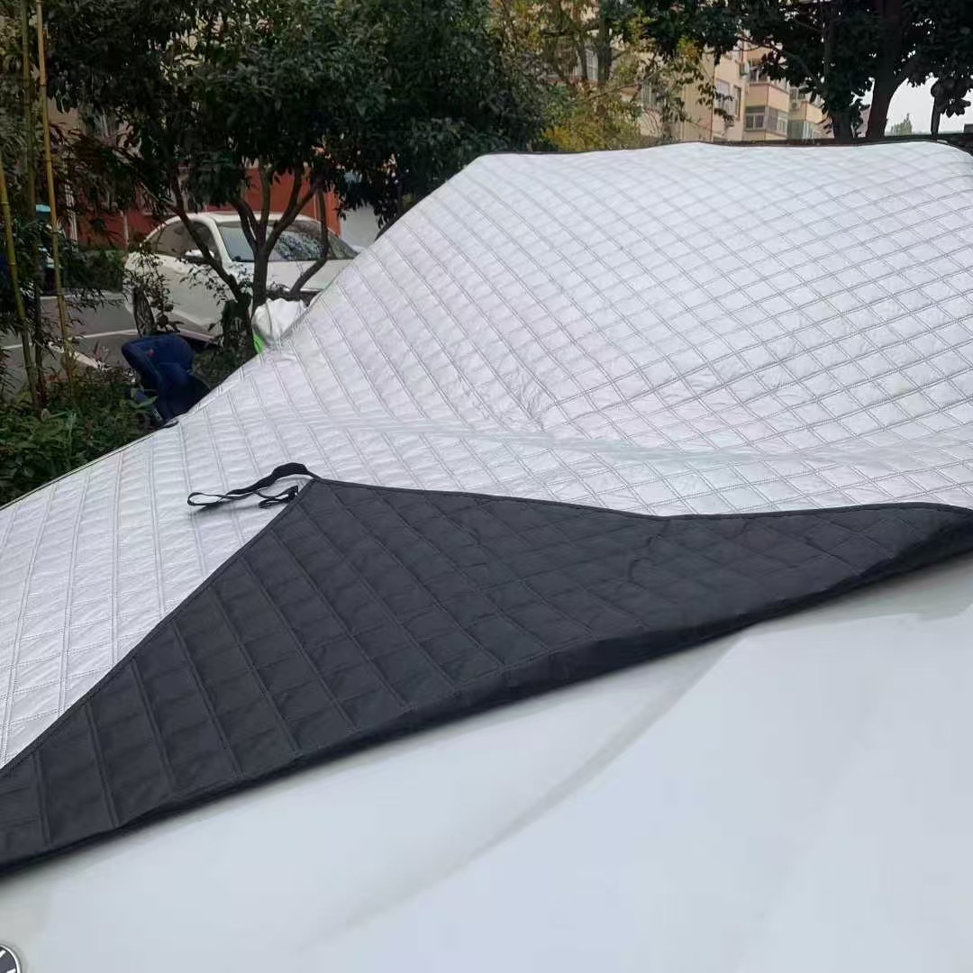 Car Snow Shield, Car Front Windshield Cover, Magnetic Snow Shield with Rearview Mirror Cover, Thickened Snow Shield, Cross-Border Hot Model
